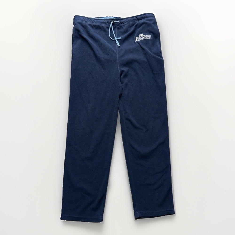 Vintage Penn State Lions Pants L Navy NCAA College Fleece Lounge Y2K Sweatpants
